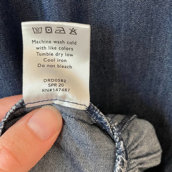 Draper James Chambray Popover Dress - Picture 10 of 10